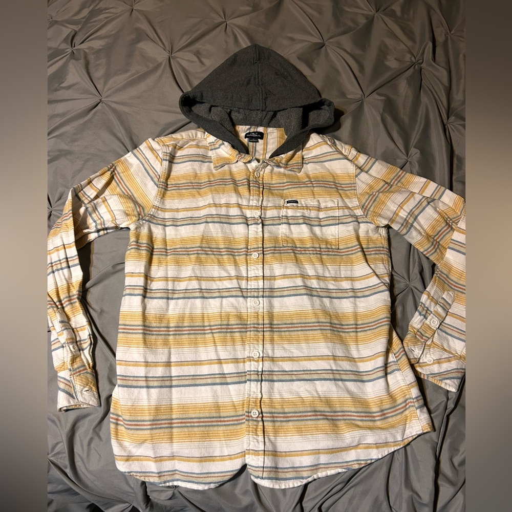 O'NEILL‎ MENS REDMOND HOODED FLANNEL LONG SLEEVE SHIRT SIZE Large NWT $69